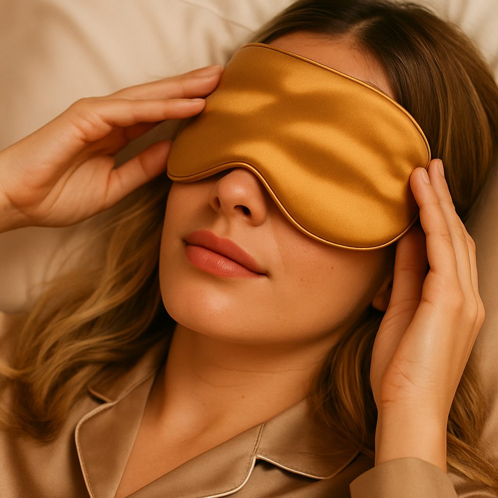 Masque de sommeil en soie de mûrier 22 momme
