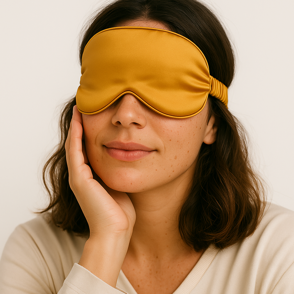 Masque de sommeil en soie de mûrier 22 momme