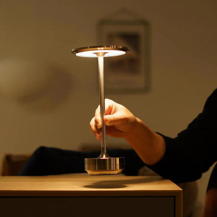 Oria | Lampe de Table LED Rechargeable avec Variateur Tactile