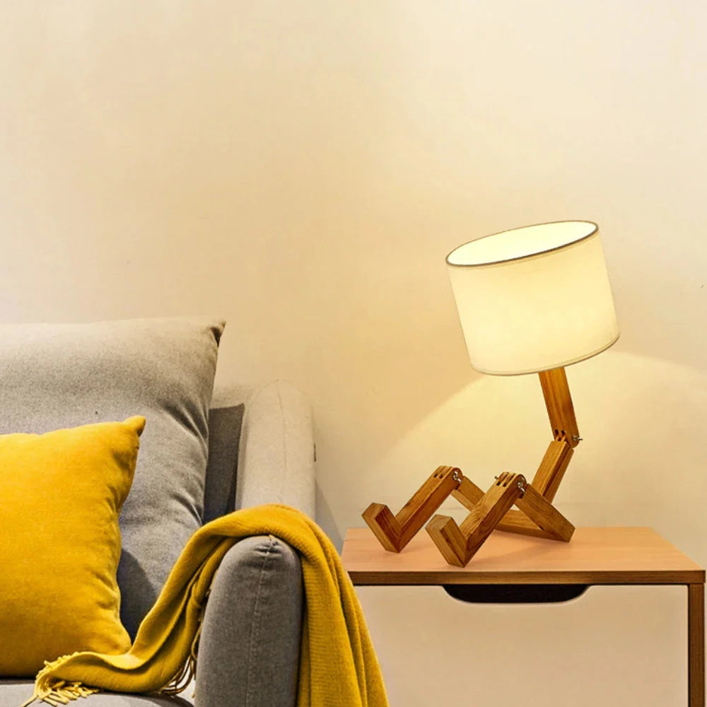 Otto | Lampe de Bureau Articulée en Bois
