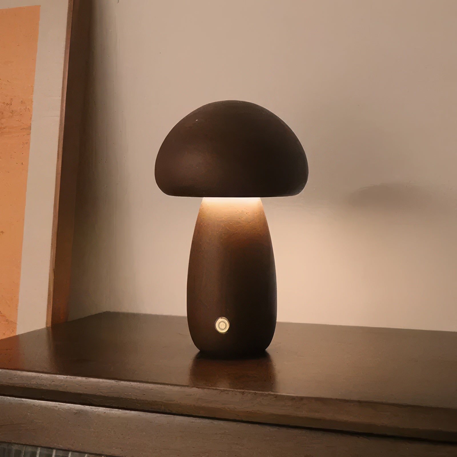 Ovea | Lampe Champignon en Bois LED