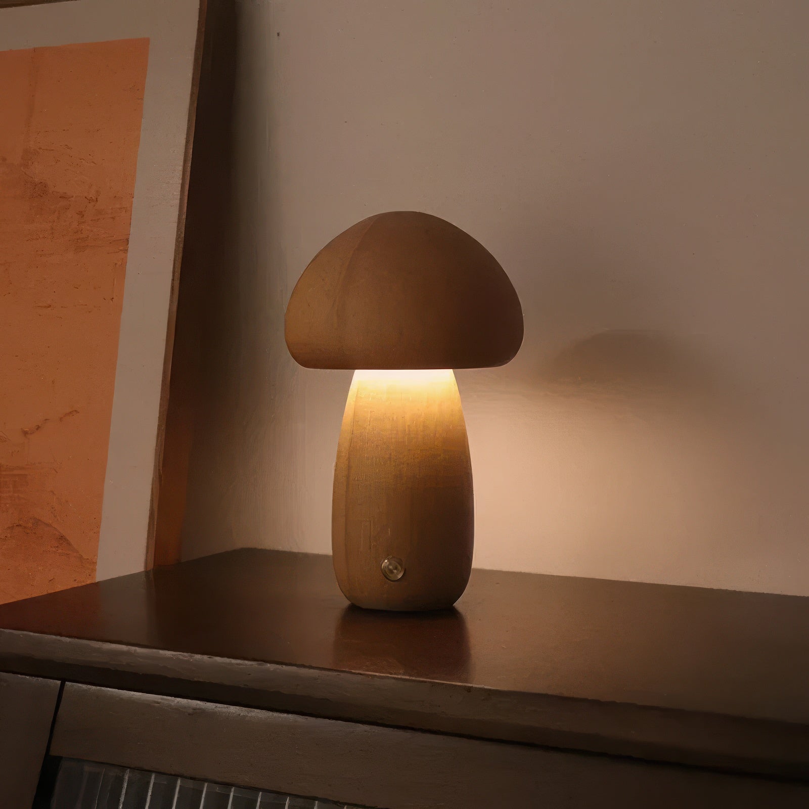 Ovea | Lampe Champignon en Bois LED