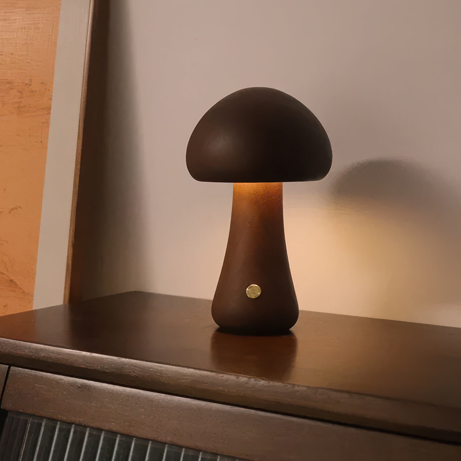 Ovea | Lampe Champignon en Bois LED