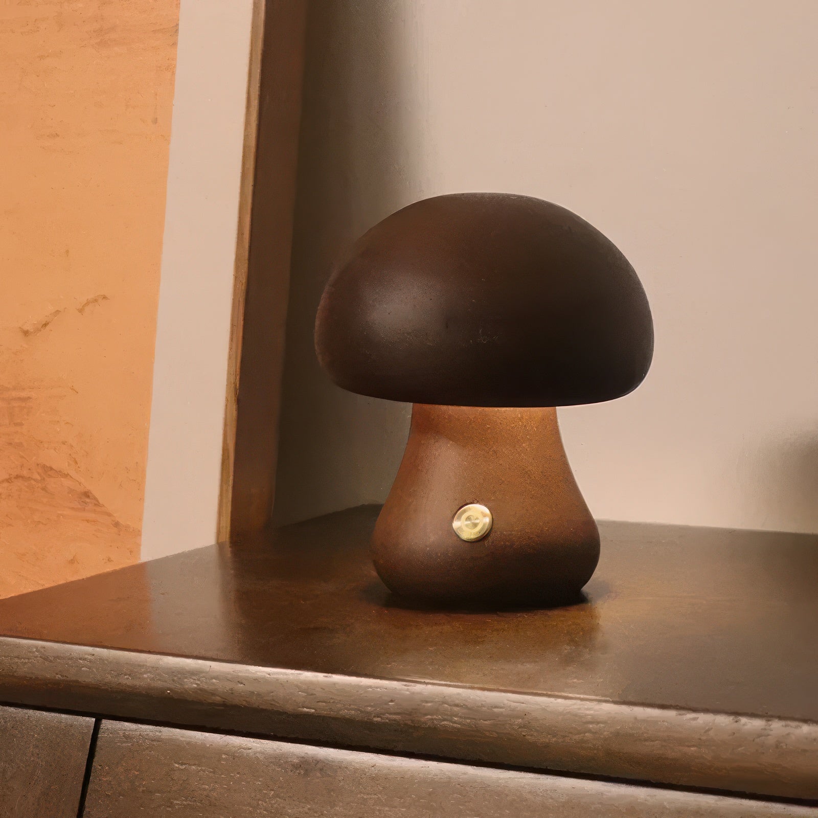 Ovea | Lampe Champignon en Bois LED