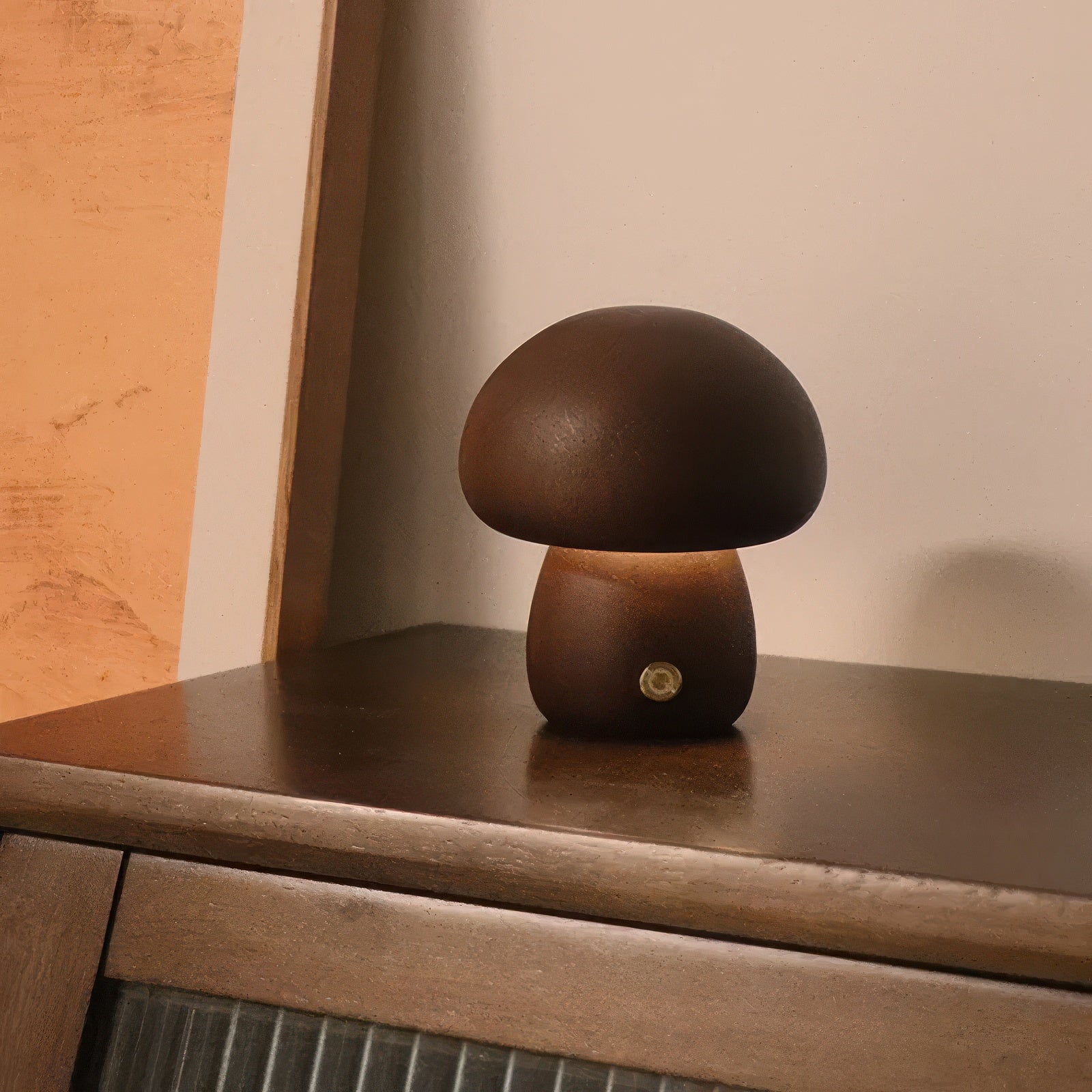 Ovea | Lampe Champignon en Bois LED