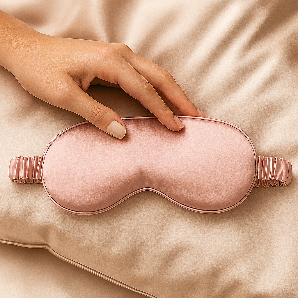 Masque de sommeil en soie de mûrier 22 momme