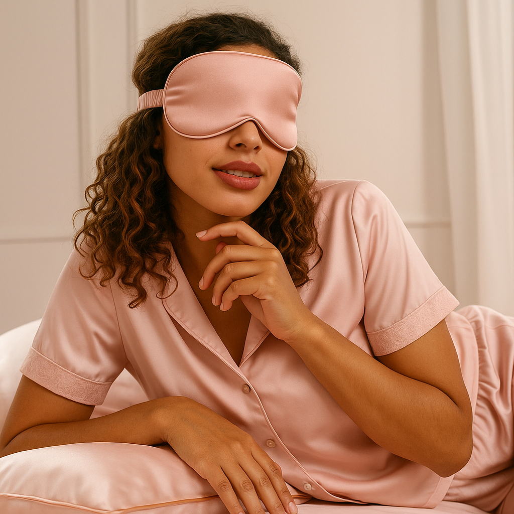 Masque de sommeil en soie de mûrier 22 momme