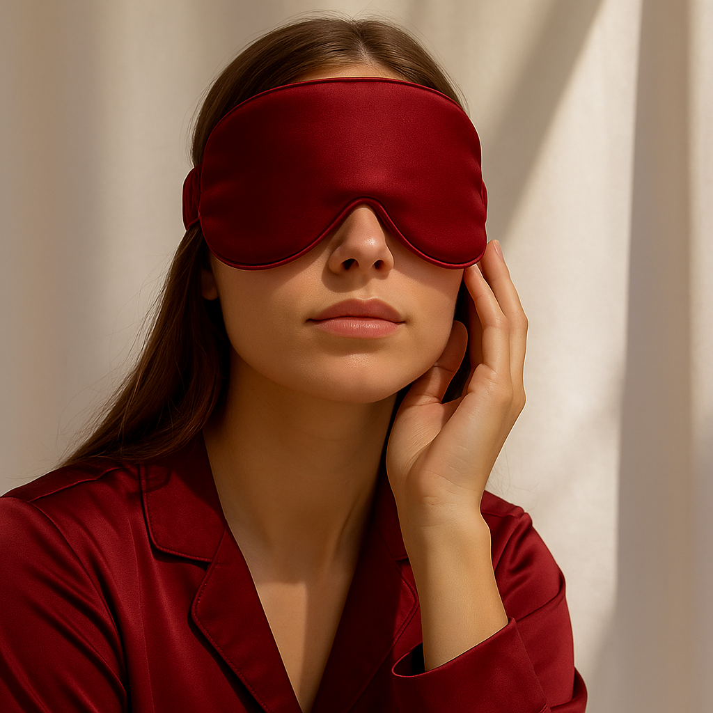 Masque de sommeil en soie de mûrier 22 momme
