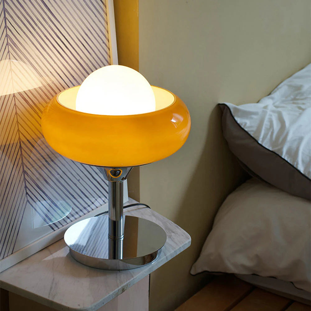 Sana | Lampe de Table en Verre Ambré