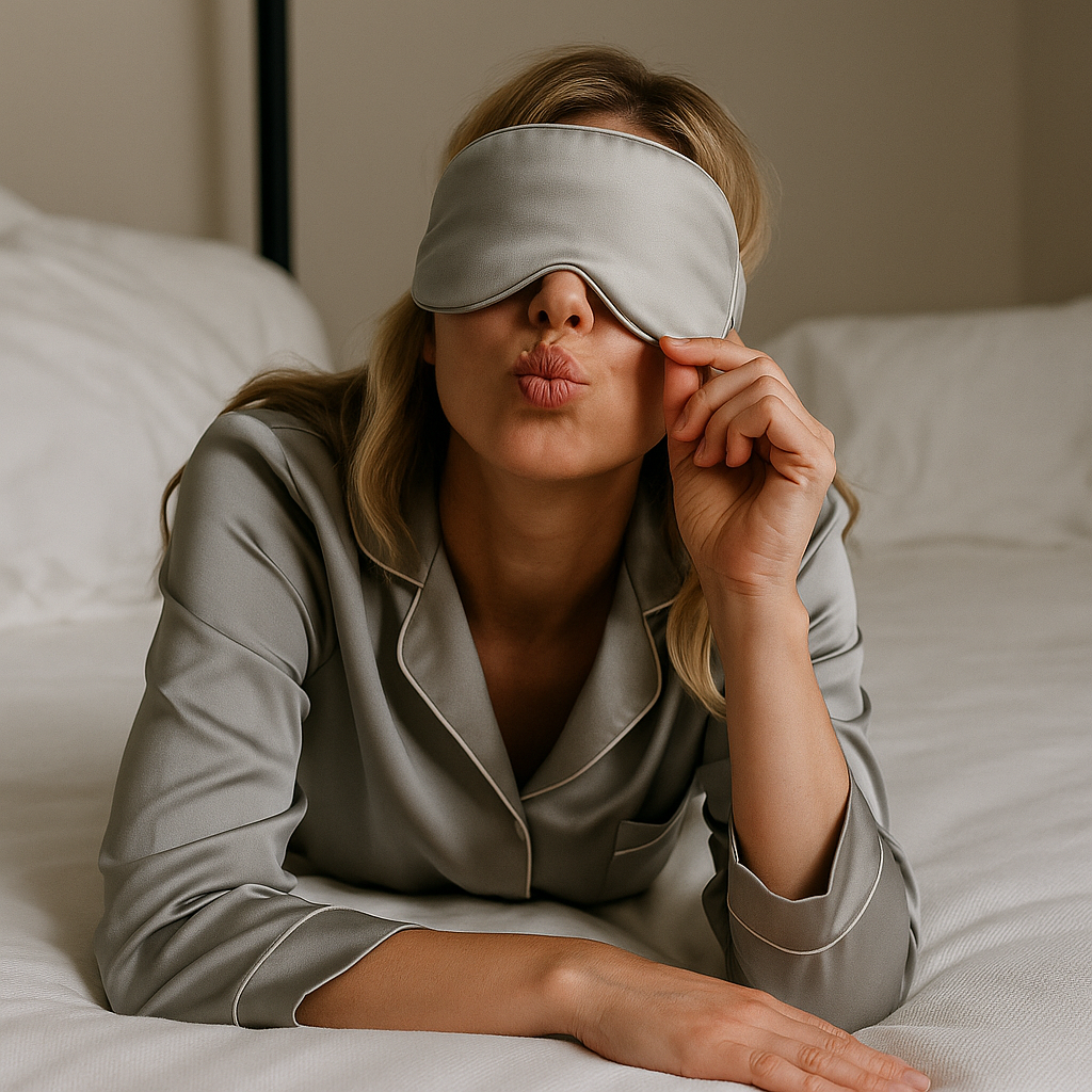 Masque de sommeil en soie de mûrier 22 momme