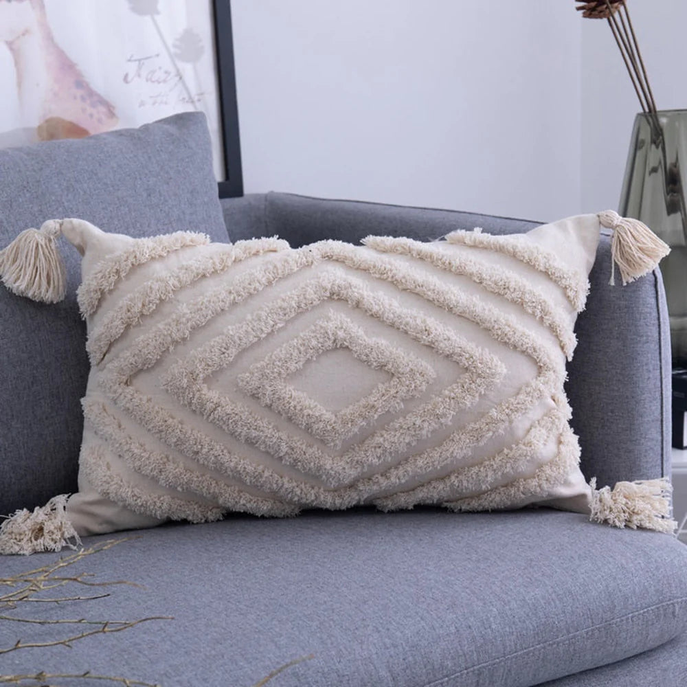 Solveig | Housse de Coussin en Coton Texturé