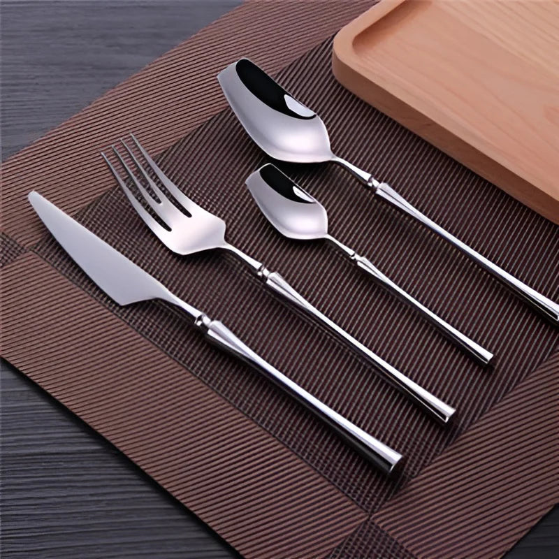 Sorella | Service de Couverts 4 Pièces en Acier Inoxydable