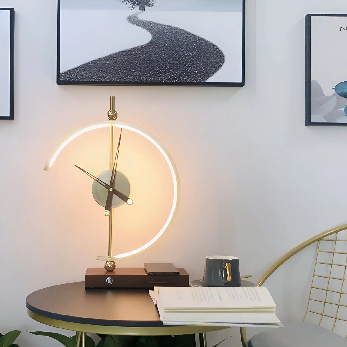 Soril | Lampe de Bureau LED avec Horloge