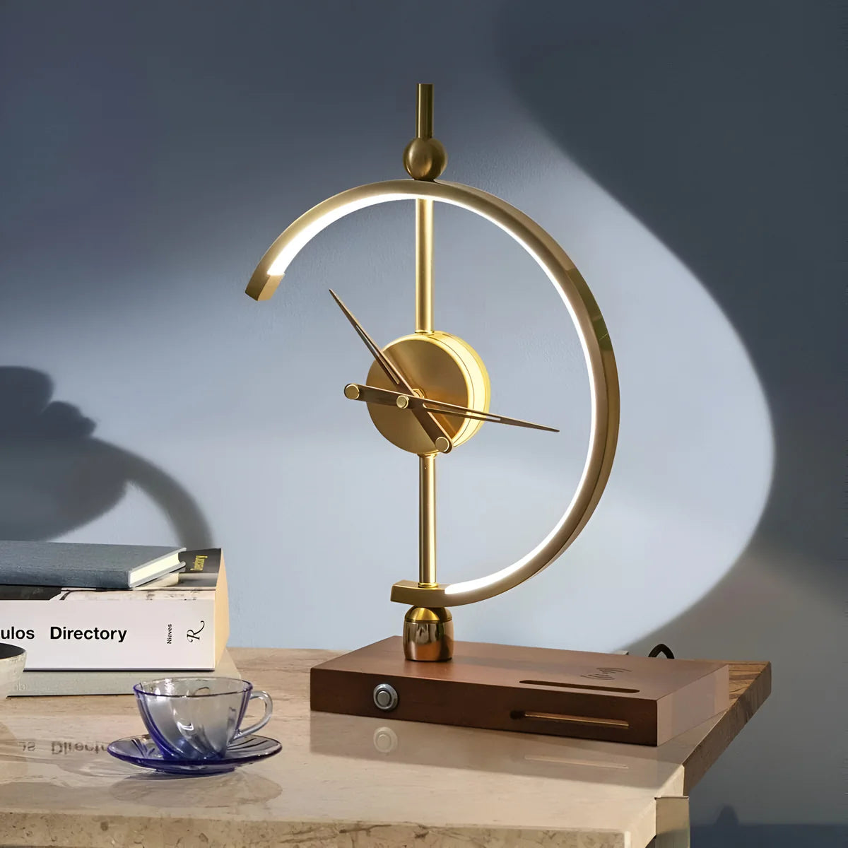 Soril | Lampe de Bureau LED avec Horloge