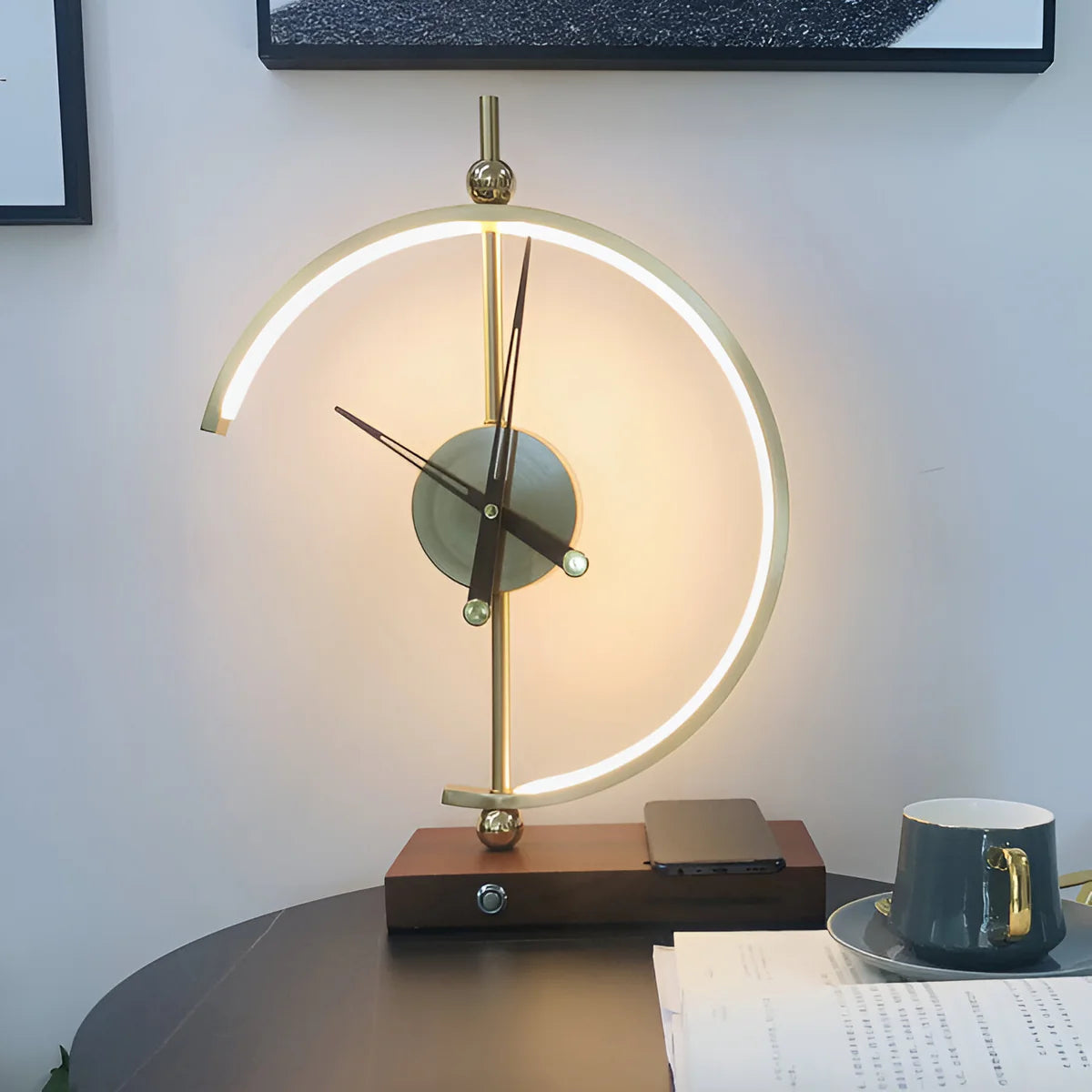 Soril | Lampe de Bureau LED avec Horloge