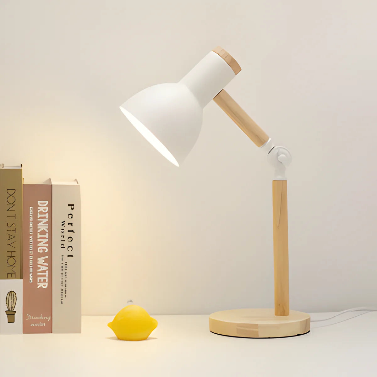 Svala | Lampe de Bureau en Bois & Fer