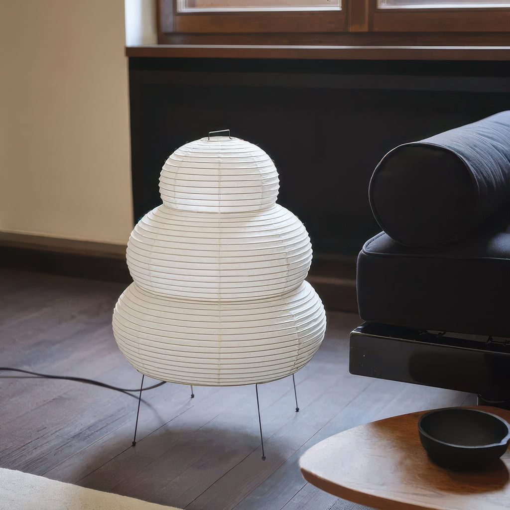 Thessa | Lampadaire Japonais en Papier de Riz