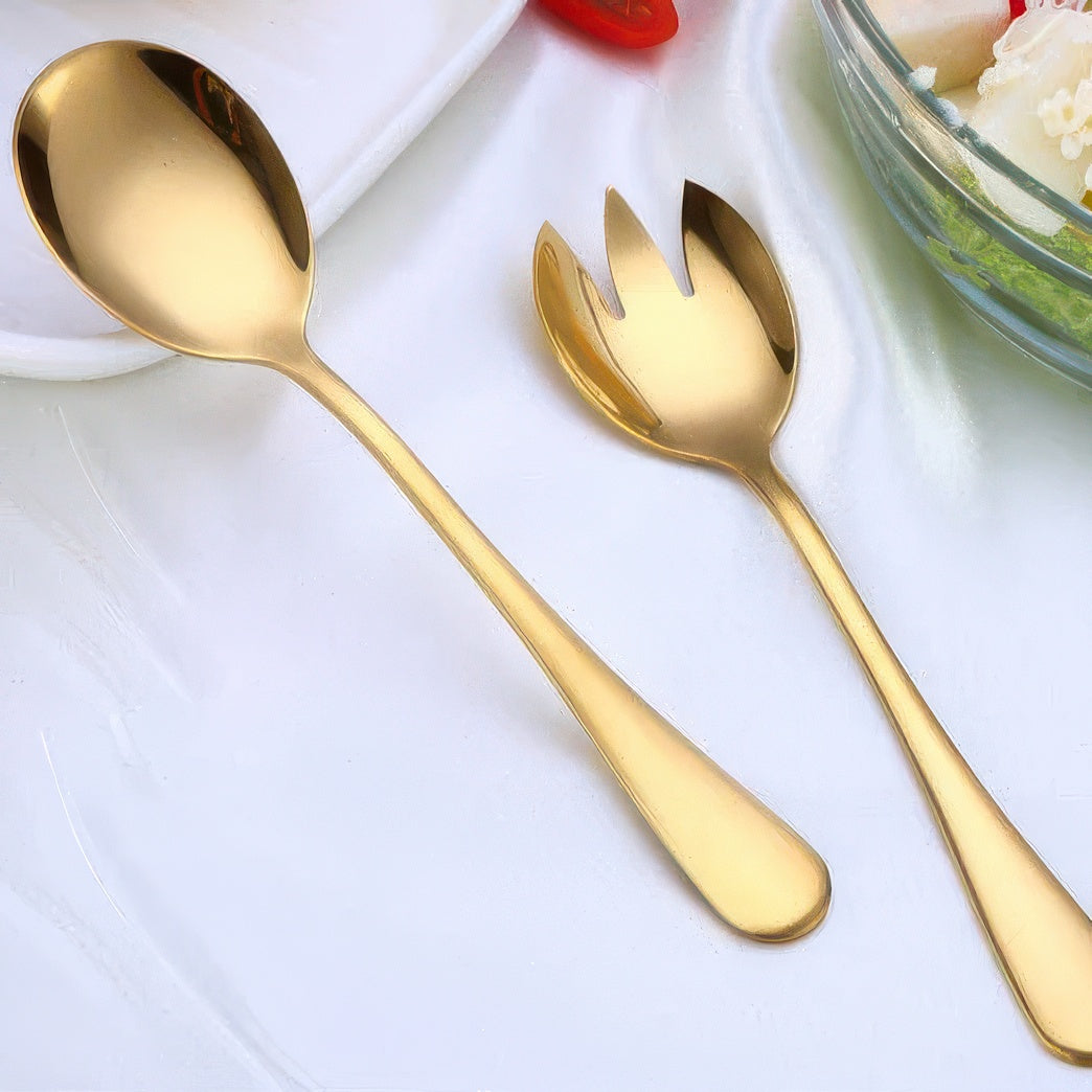 Vessa | Ensemble de Service à Salade en Acier Inoxydable