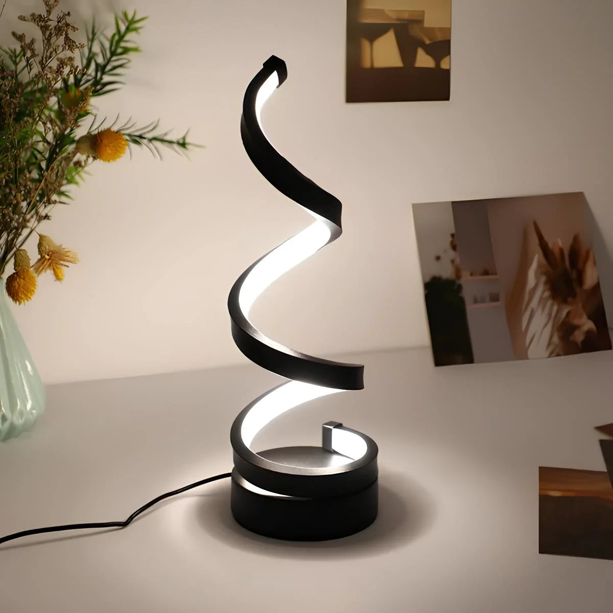 Zaro | Lampe de Table Spirale LED